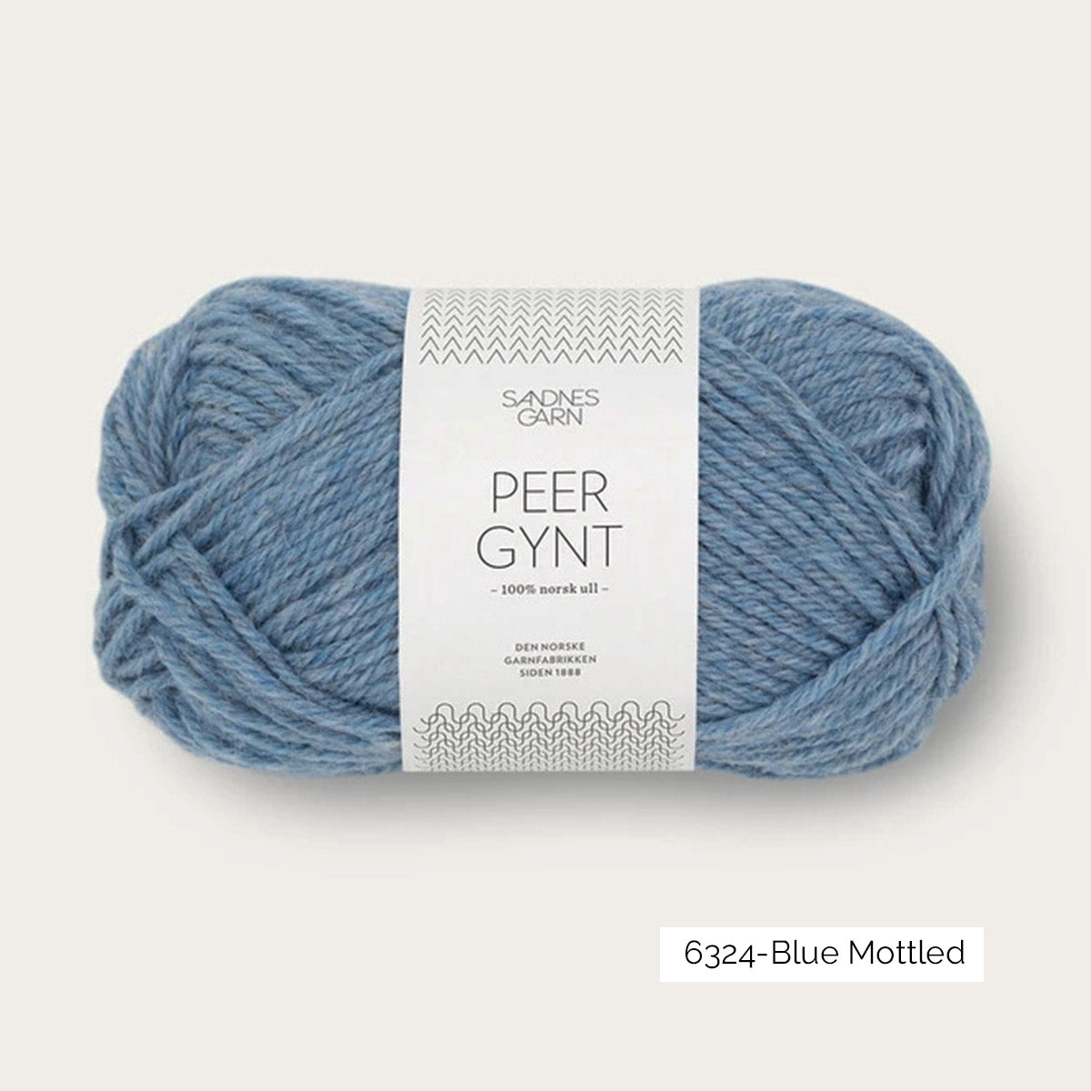 Pelote de Peer Gynt de Sandnes Garn coloris 6324 Blue Mottled