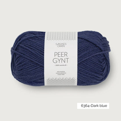 Pelote de Peer Gynt de Sandnes Garn coloris 6364 Dark Blue