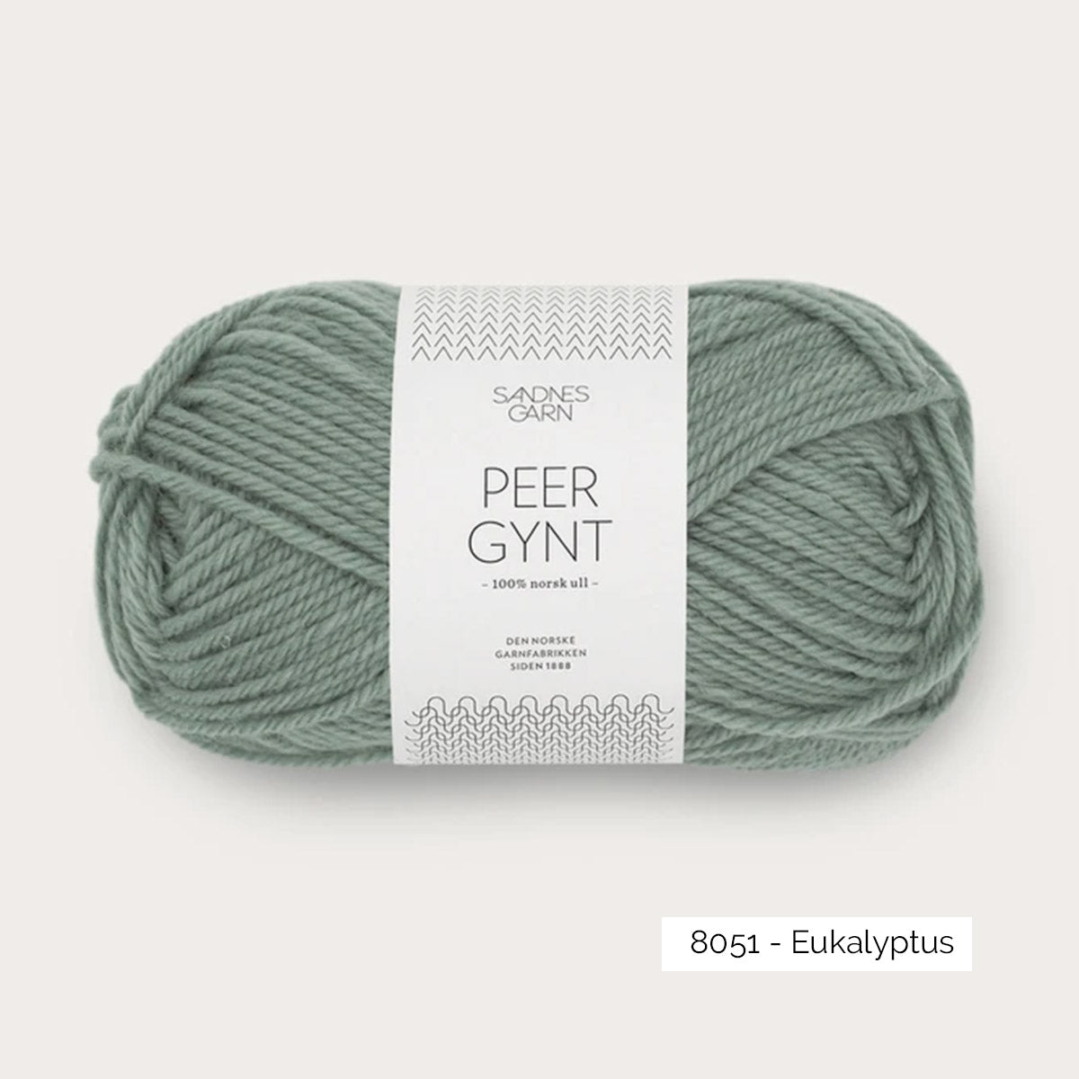 Pelote de Peer Gynt de Sandnes Garn coloris 8051 Eukalyptus