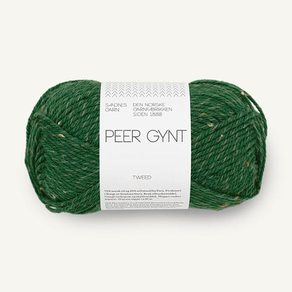 Pelote de Peer Gynt de Sandnes Garn coloris 8085 Gron Tweed