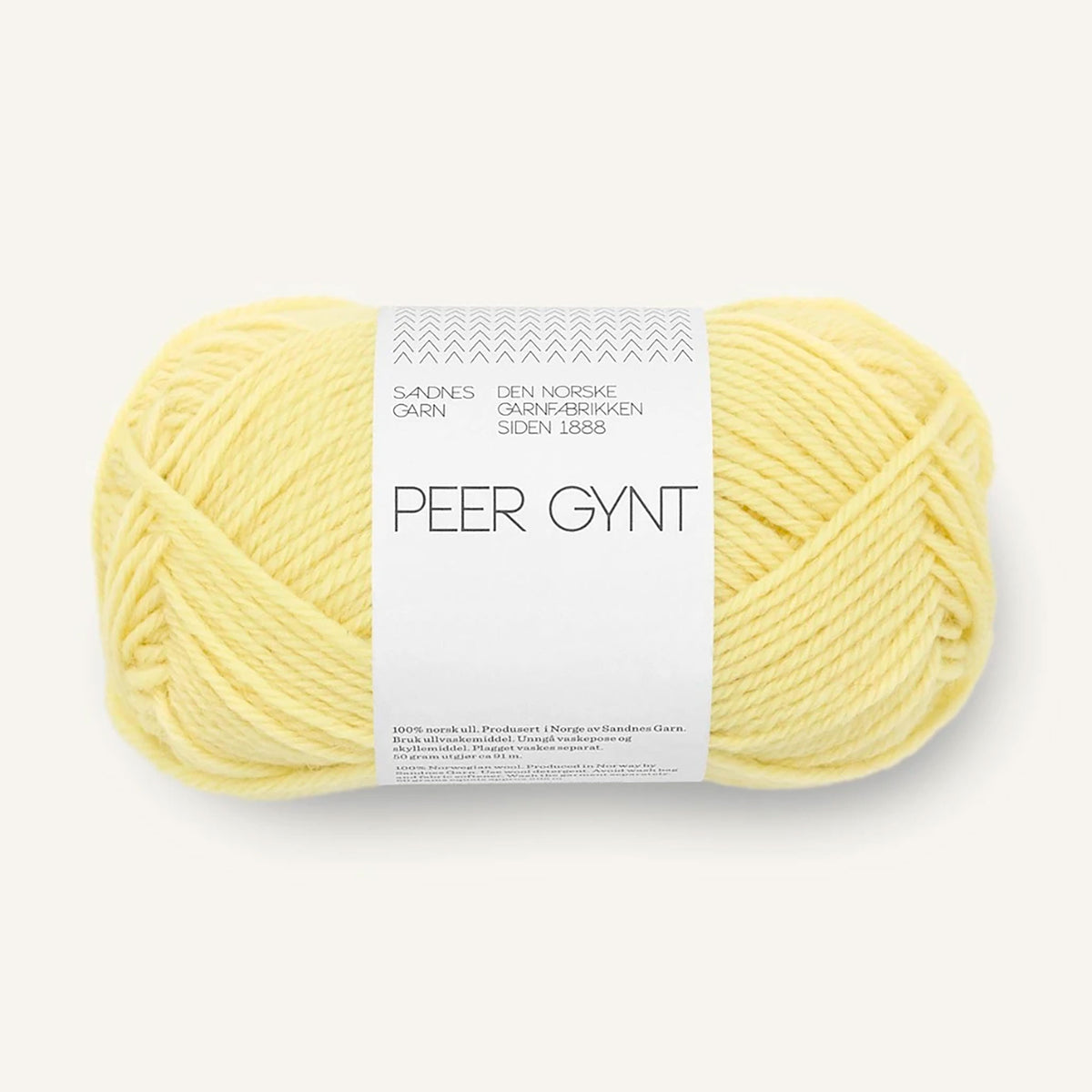 Pelote de Peer Gynt de Sandnes Garn coloris 9602 Lemonade