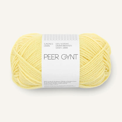 Pelote de Peer Gynt de Sandnes Garn coloris 9602 Lemonade