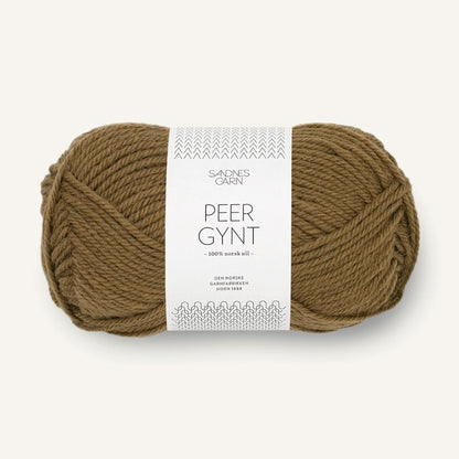 Pelote de Peer Gynt de Sandnes Garn coloris 9873 Dark Olive