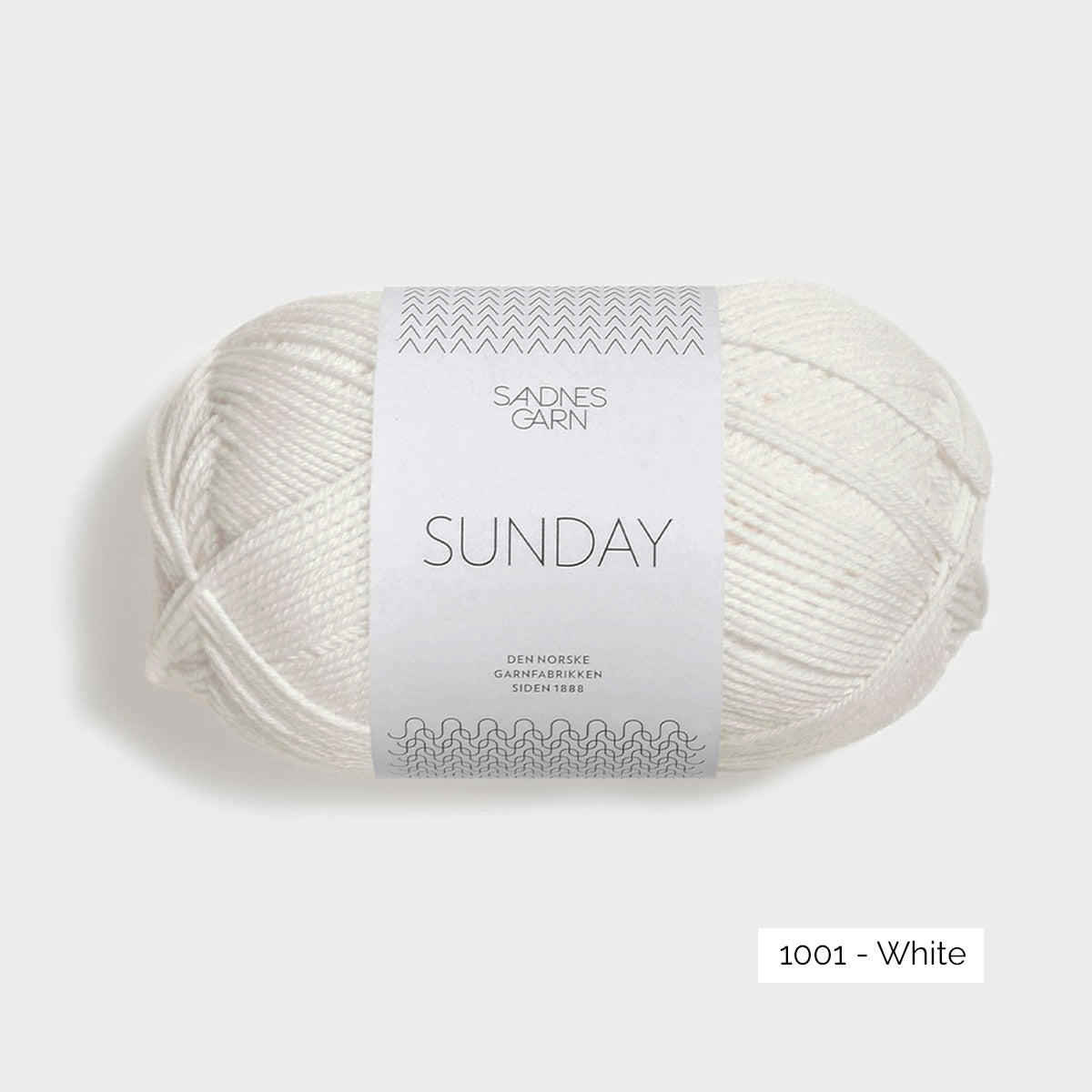 Pelote de Sunday de Sandnes Garn coloris 1001 White