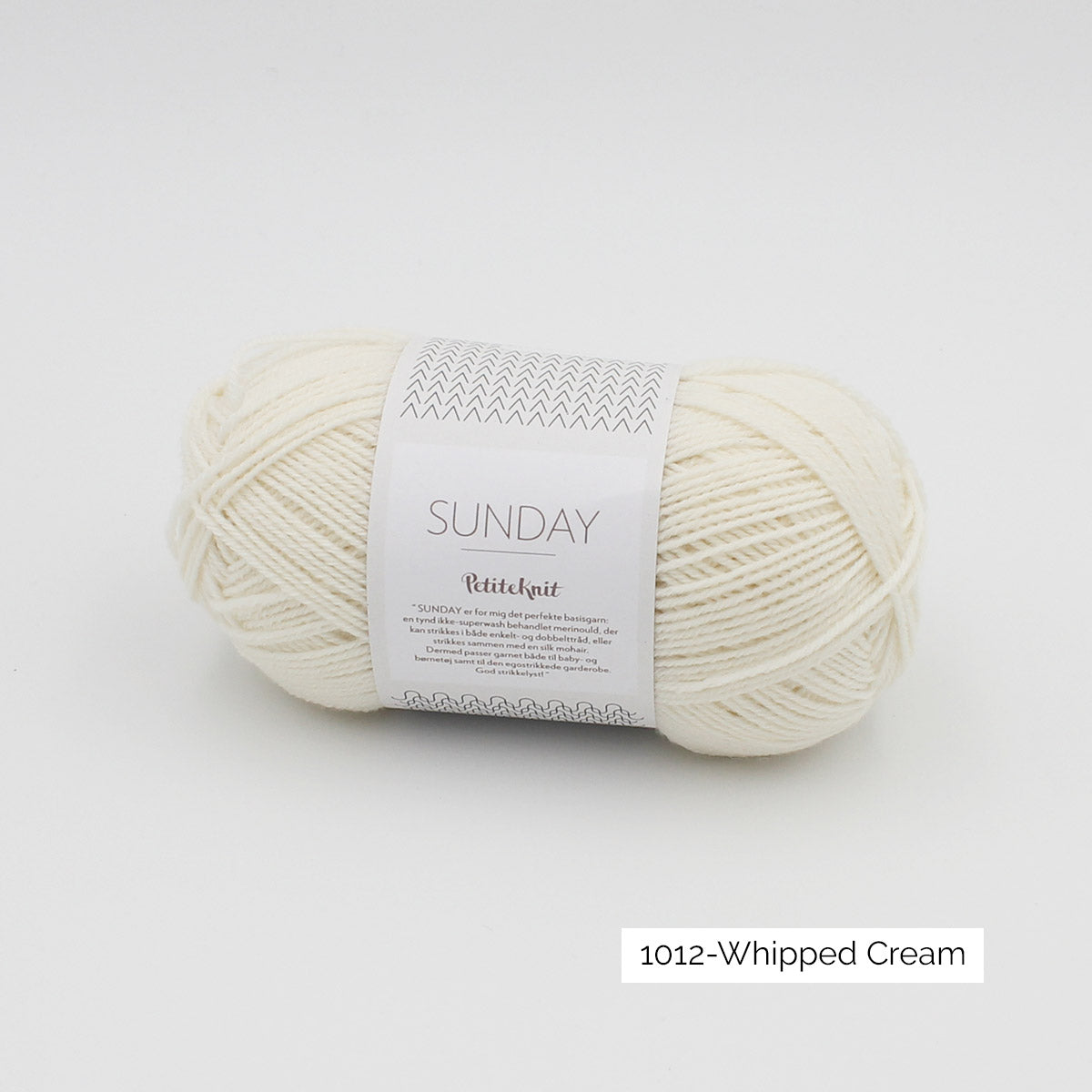 Pelote de Sunday de Sandnes Garn, collection Petite Knit, coloris 1012 Whipped Cream