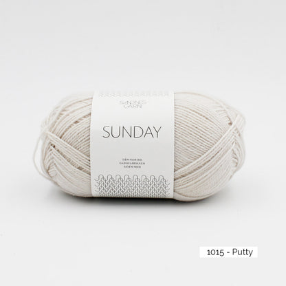 Pelote de Sunday de Sandnes Garn coloris 1015 Putty