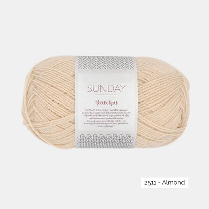 Pelote de Sunday de Sandnes Garn coloris 2511 Almond