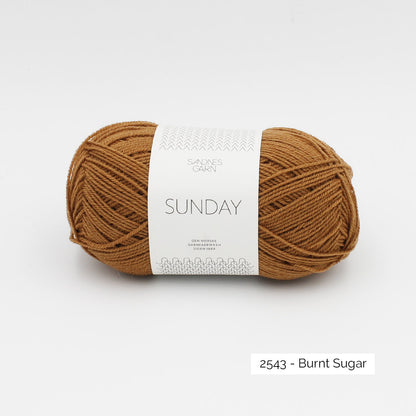 Pelote de Sunday de Sandnes Garn, coloris 2543 Burnt Sugar