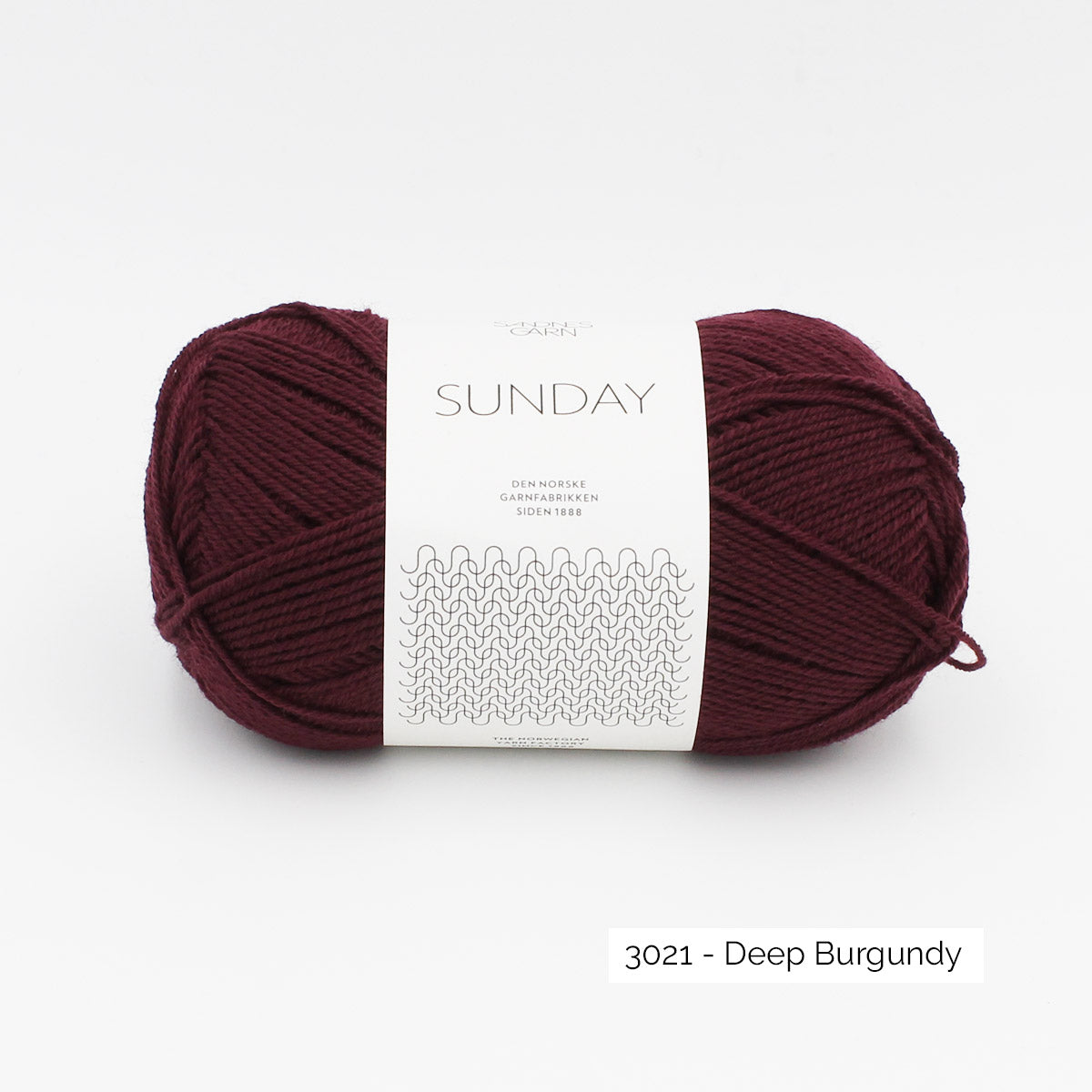 Pelote de Sunday de Sandnes Garn, coloris Deep Burgundy