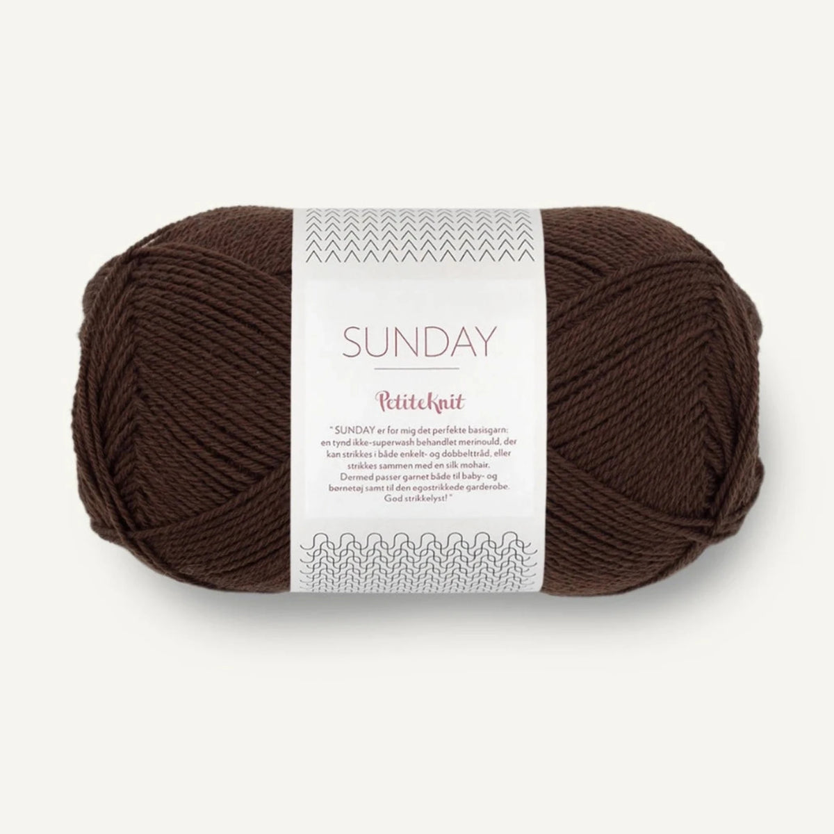 Pelote de Sunday de Sandnes Garn, collection PetiteKnit, coloris 3091 Cacao Nibs