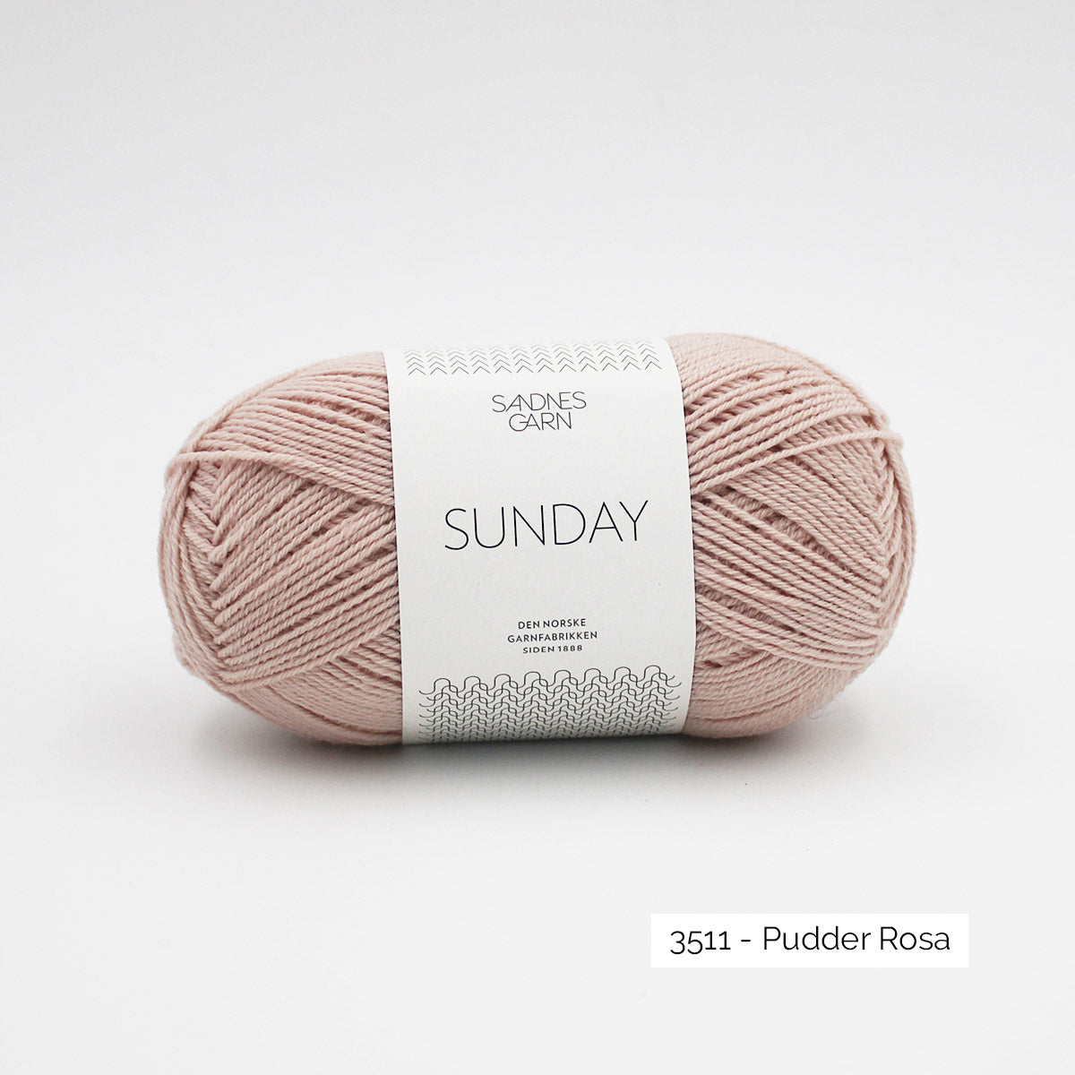 Pelote de Sunday de Sandnes Garn coloris 3511 Pudder Rosa