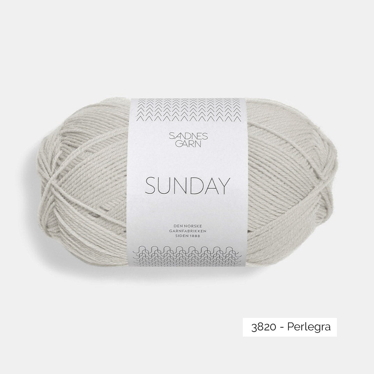 Pelote de Sunday de Sandnes Garn coloris 3820 Perle Grå