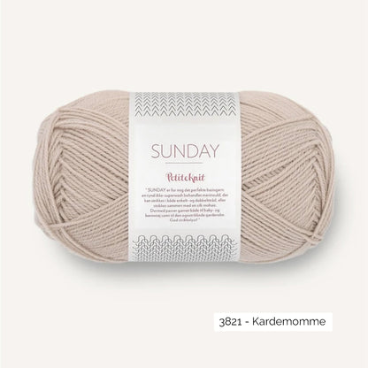 Pelote de Sunday de Sandnes Garn, collection Petite Knit, coloris 3821 Kardemomme
