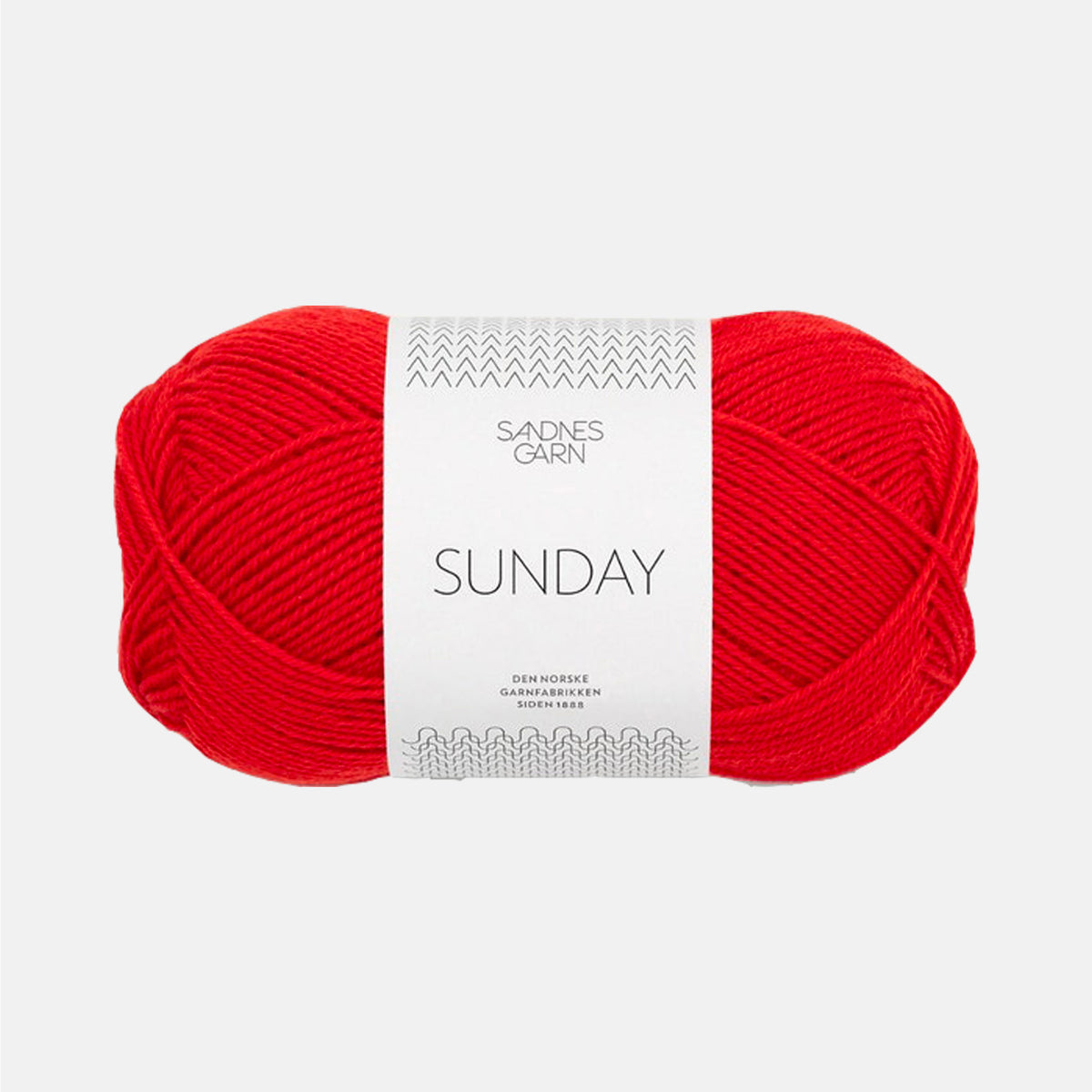 Pelote de Sunday de Sandnes Garn coloris 4018 Scarlet Red