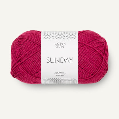 Pelote de Sunday de Sandnes Garn coloris 4255 Rumba Red
