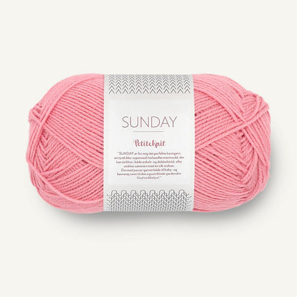 Pelote de Sunday de Sandnes Garn, collection Petite Knit, coloris 4304 Plastic Pink