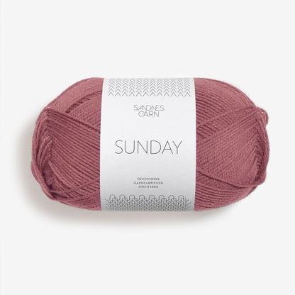 Pelote de Sunday de Sandnes Garn coloris 4343 Raspberry Sorbet
