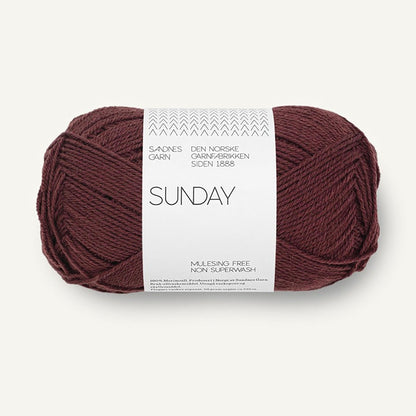 Pelote de Sunday de Sandnes Garn, coloris 4381 Dark Fudge
