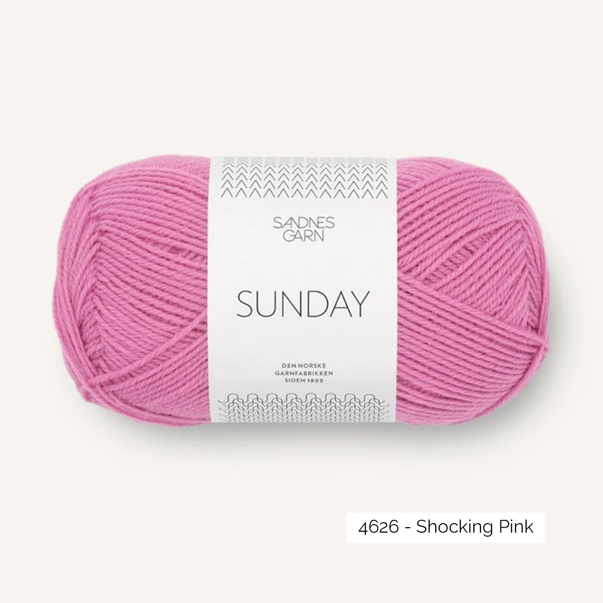 Pelote de Sunday de Sandnes Garn coloris 4626 Shocking Pink