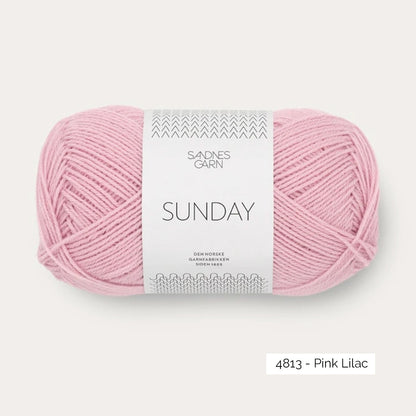 Pelote de Sunday de Sandnes Garn, coloris 4813 Pink Lilac