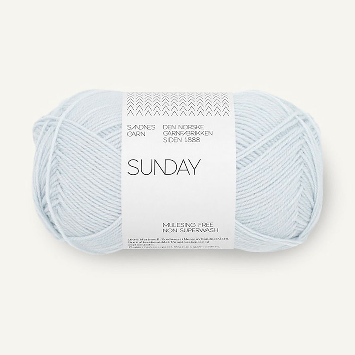 Pelote de Sunday de Sandnes Garn, coloris 5811 Arctic Ice