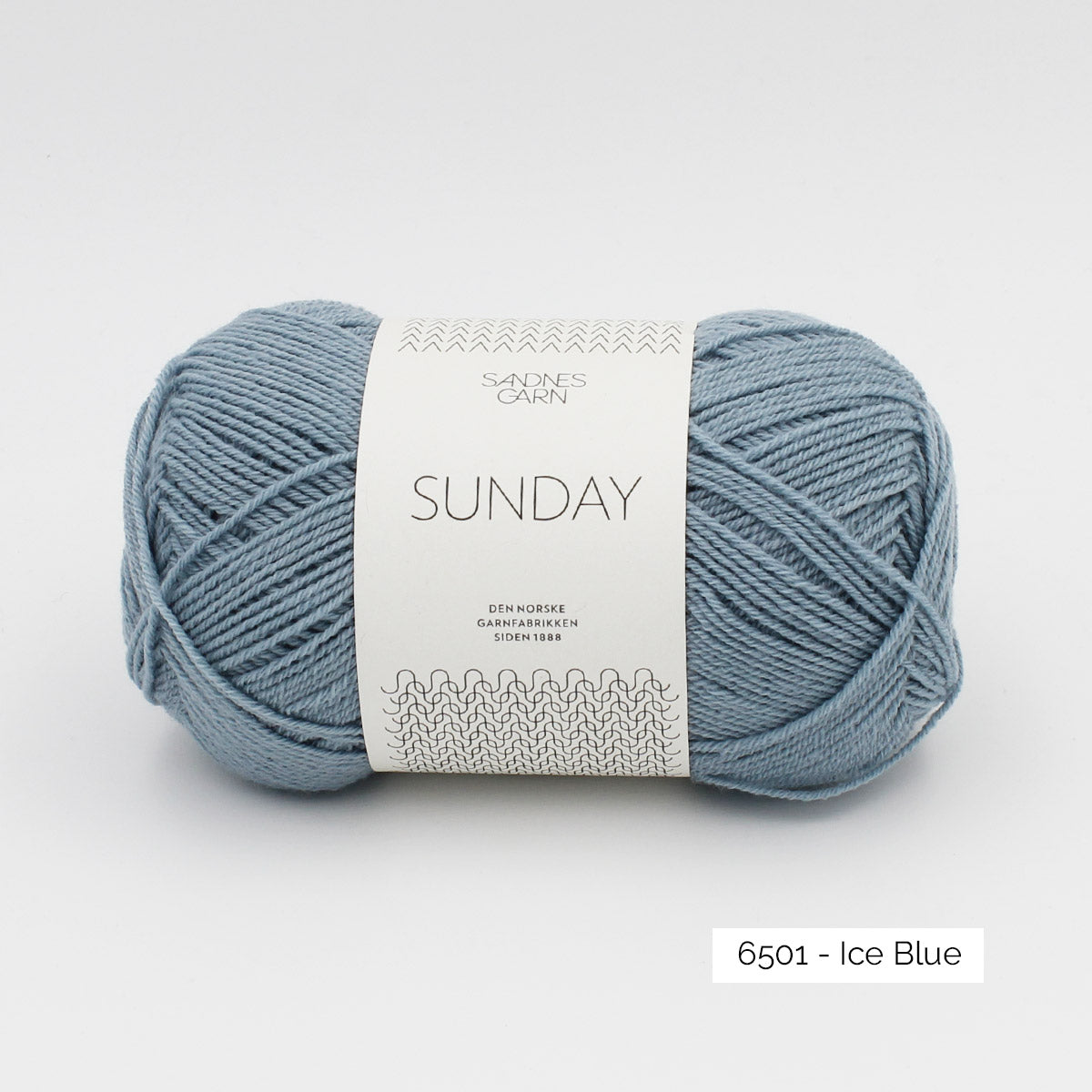 Pelote de Sunday de Sandnes Garn coloris 6501 Ice Blue