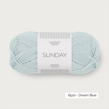 Pelote de Sunday de Sandnes Garn coloris 6520 Dream Blue