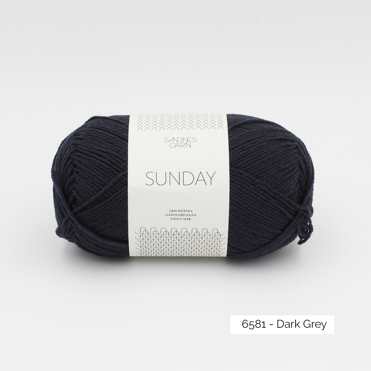 Pelote de Sunday de Sandnes Garn coloris 6581 Dark Grey