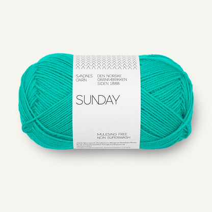 Pelote de Sunday de Sandnes Garn, coloris 7526 Spectra Green