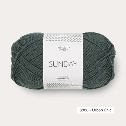 Pelote de Sunday de Sandnes Garn coloris 9080 Urban Chic
