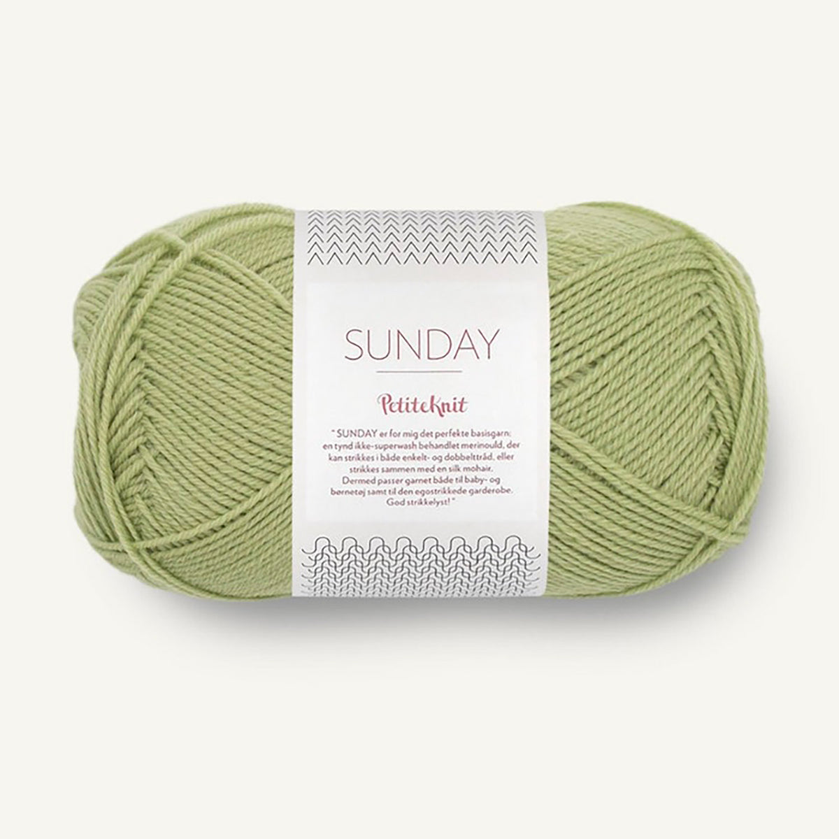 Pelote de Sunday de Sandnes Garn, collection Petite Knit, coloris 9533 Green Tea