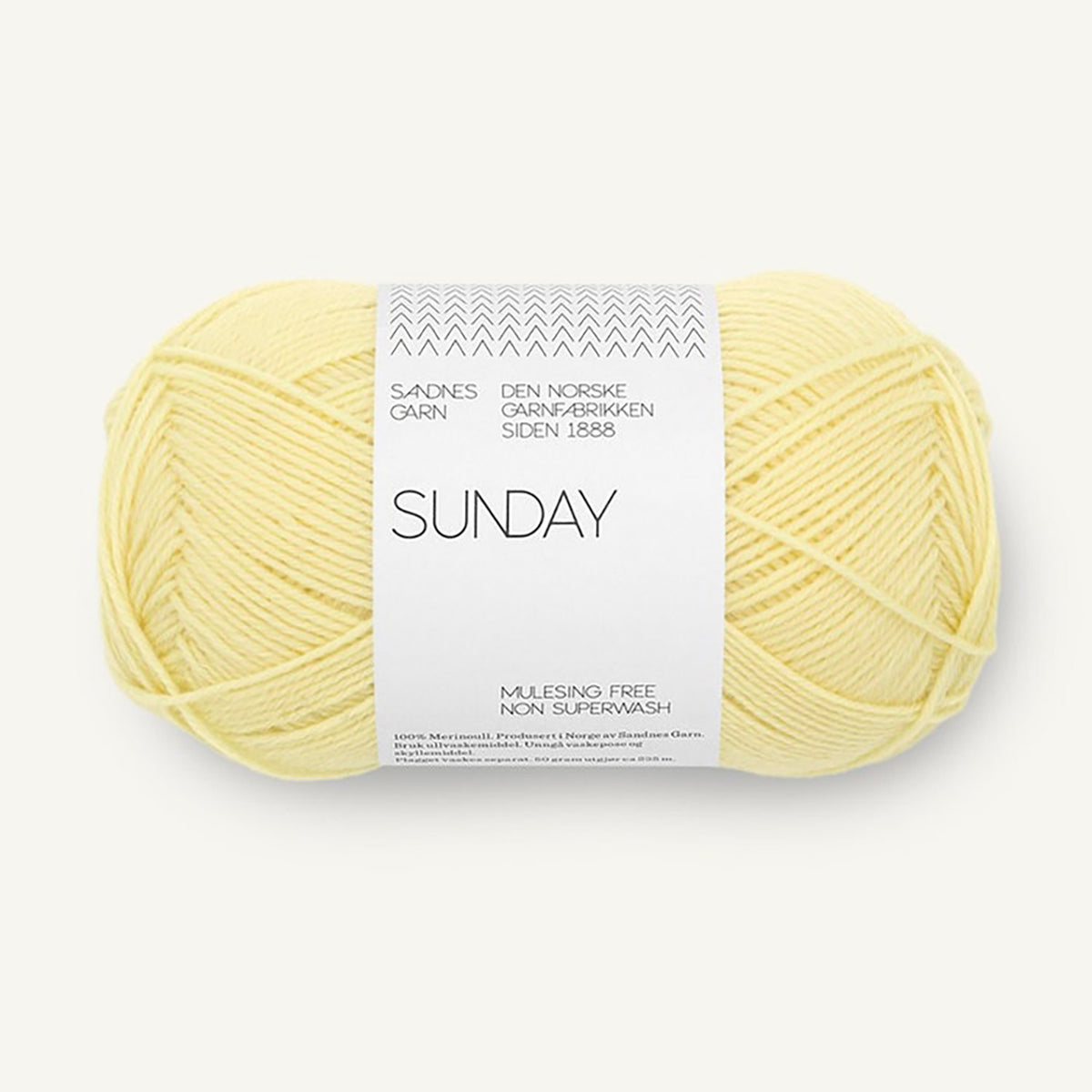 Pelote de Sunday de Sandnes Garn, coloris 9602 Lemonade