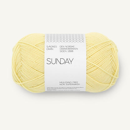 Pelote de Sunday de Sandnes Garn, coloris 9602 Lemonade