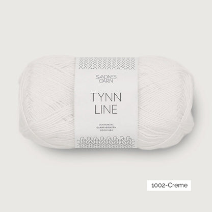 Pelote de Tynn Line de Sandnes Garn coloris 1002 Creme