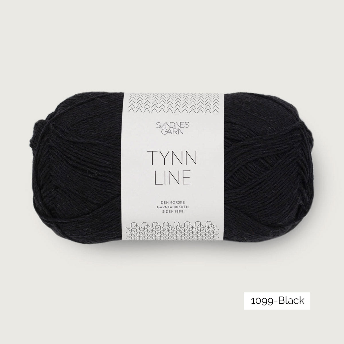 Pelote de Tynn Line de Sandnes Garn coloris 1099 Black