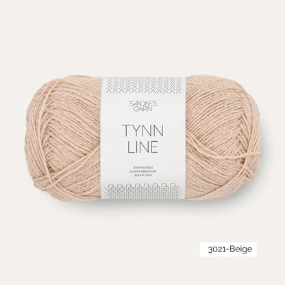 Pelote de Tynn Line de Sandnes Garn coloris 3021 Beige