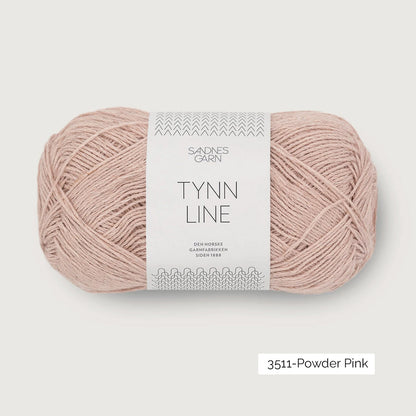 Pelote de Tynn Line de Sandnes Garn coloris 3511 Powder Pink