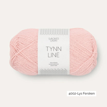 Pelote de Tynn Line de Sandnes Garn coloris 4002 Lys Fersken
