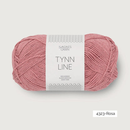 Pelote de Tynn Line de Sandnes Garn coloris 4323 Rosa