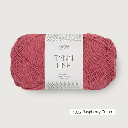 Pelote de Tynn Line de Sandnes Garn coloris 4335 Raspberry Cream