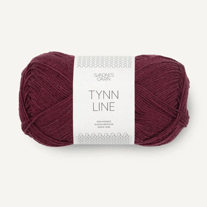 Pelote de Tynn Line de Sandnes Garn coloris 4372 Dyp Burgunder