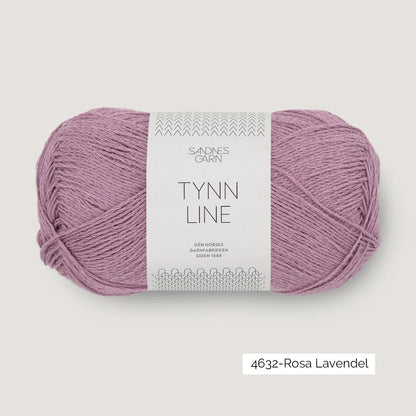 Pelote de Tynn Line de Sandnes Garn coloris 4632 Rosa Lavendel