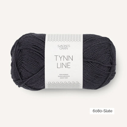 Pelote de Tynn Line de Sandnes Garn coloris 6080 Slate