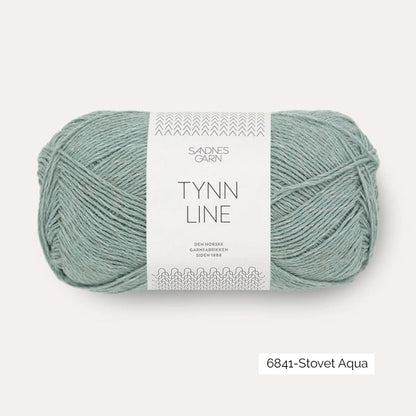 Pelote de Tynn Line de Sandnes Garn coloris 6841 Støvet Aqua