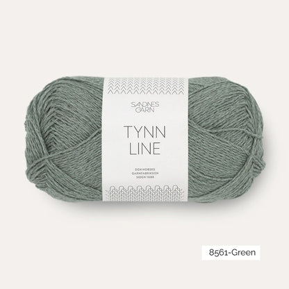 Pelote de Tynn Line de Sandnes Garn coloris 8561 Green