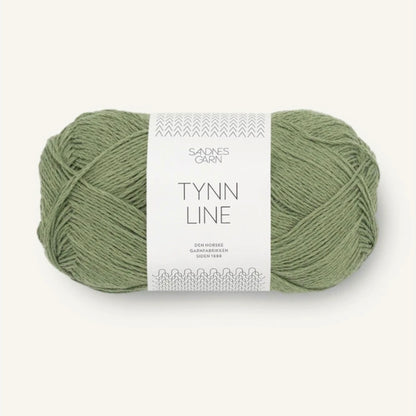 Pelote de Tynn Line de Sandnes Garn coloris 9062 Oliven Grøn