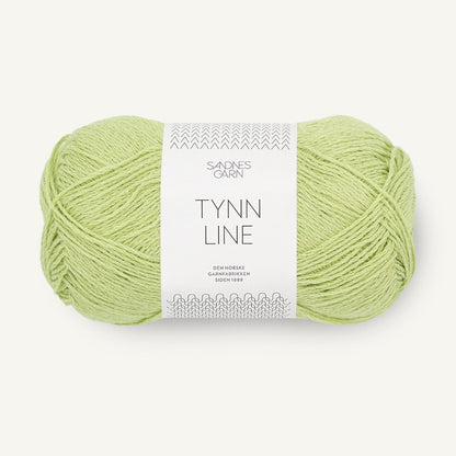 Pelote de Tynn Line de Sandnes Garn coloris 9523 Lime Punch