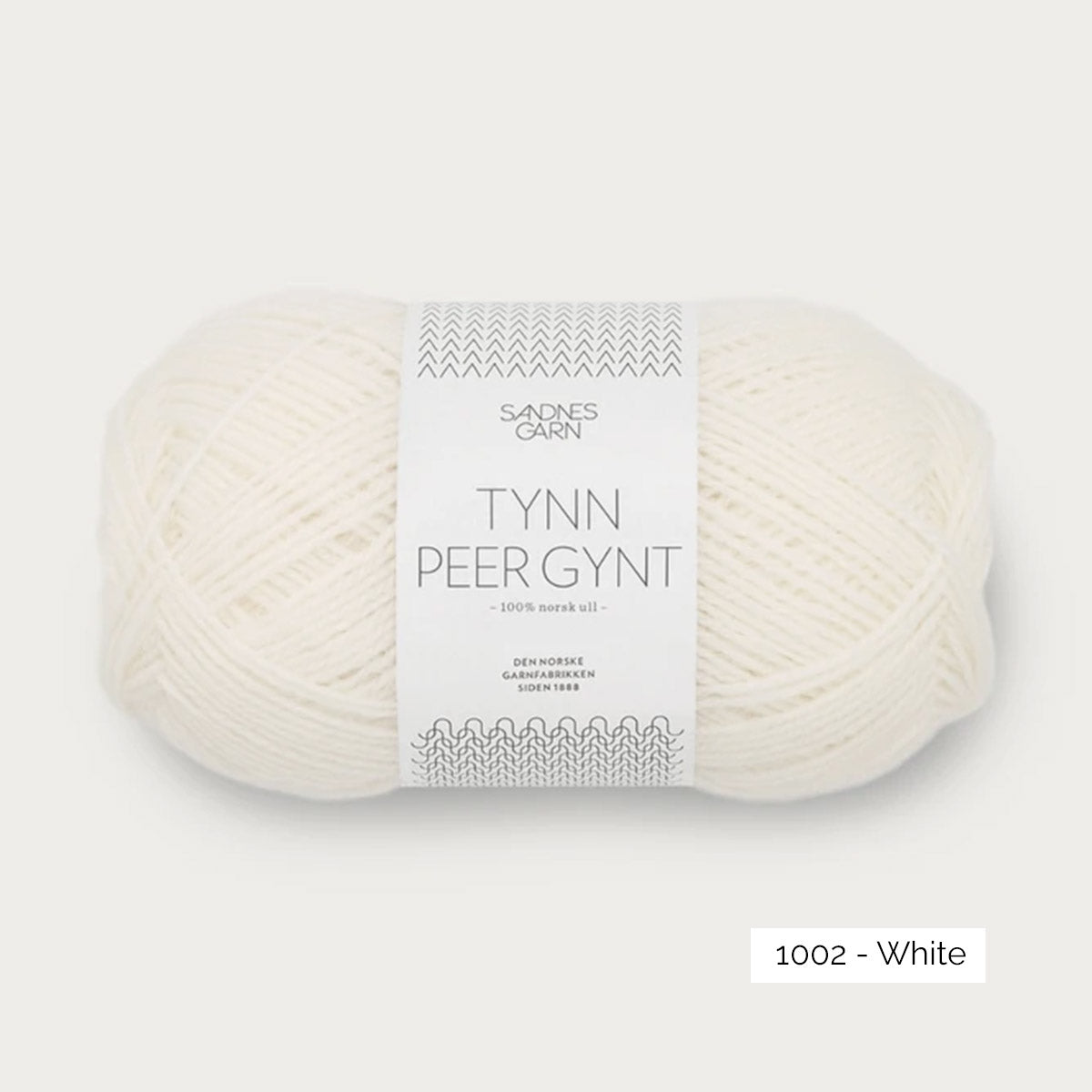 Pelote de Tynn Peer Gynt de Sandnes Garn coloris 1002 White