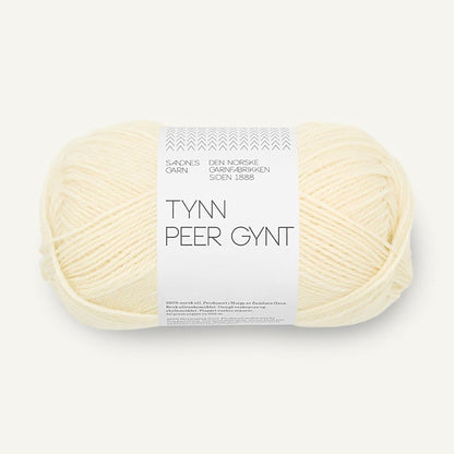 Pelote de Tynn Peer Gynt de Sandnes Garn, coloris 1012 Natural