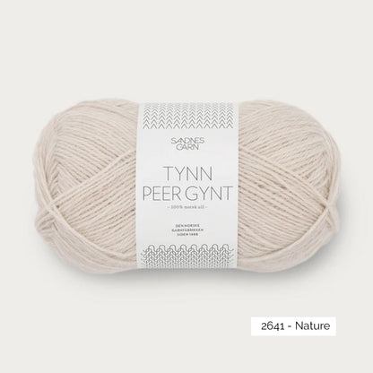 Pelote de Tynn Peer Gynt de Sandnes Garn coloris 2641 Nature